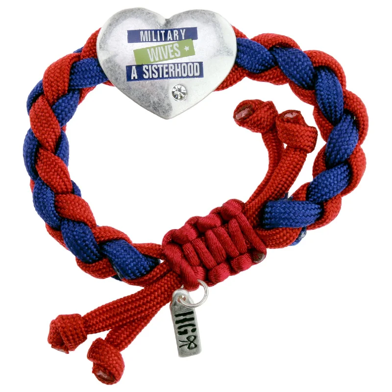 Fashionable men’s gemstone bracelets-Military Wives Paracord Bracelet