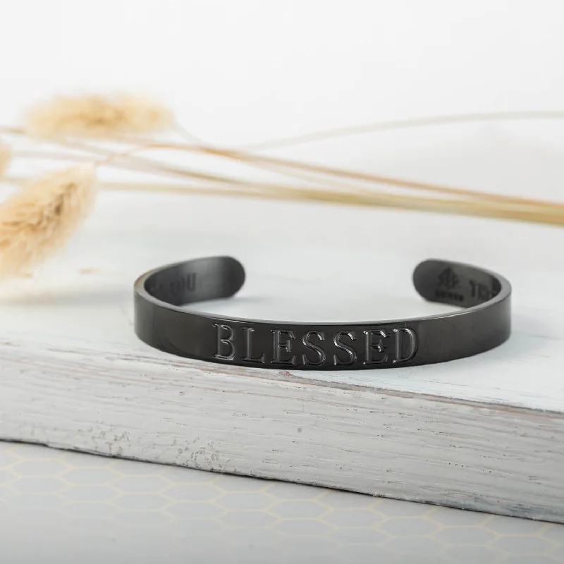 Handmade cuff bracelets for women-BLESSED CUFF | MEN