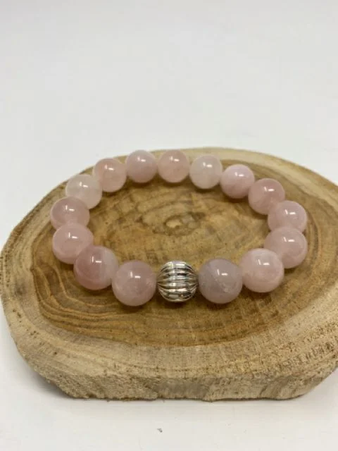 Stylish custom photo charm bracelets for gifts-Rose Quartz Bracelet