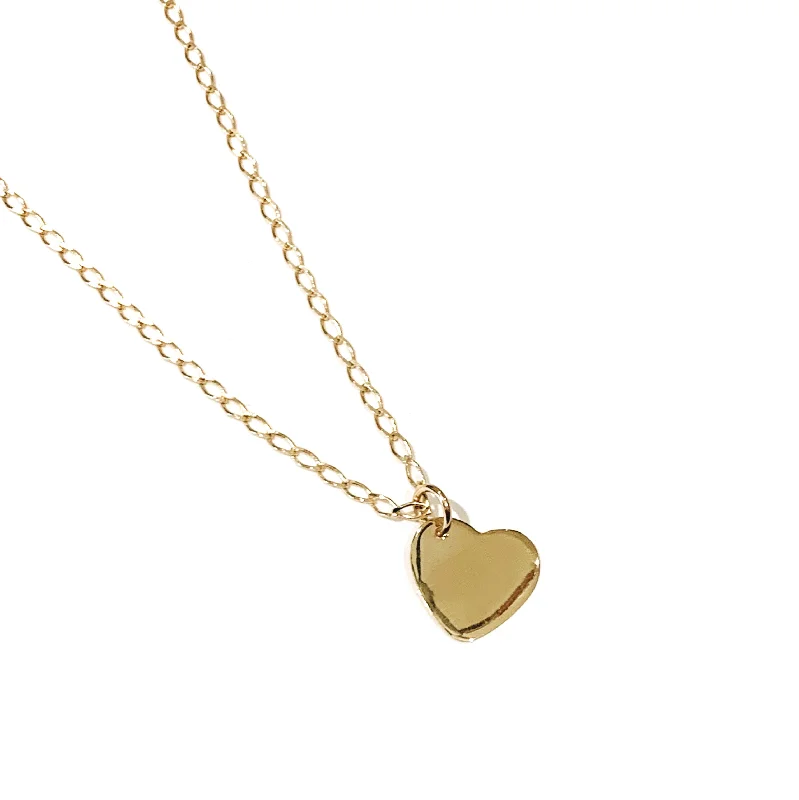 unique pearl necklace for special occasions-The Tender Heart Necklace in 10K Gold