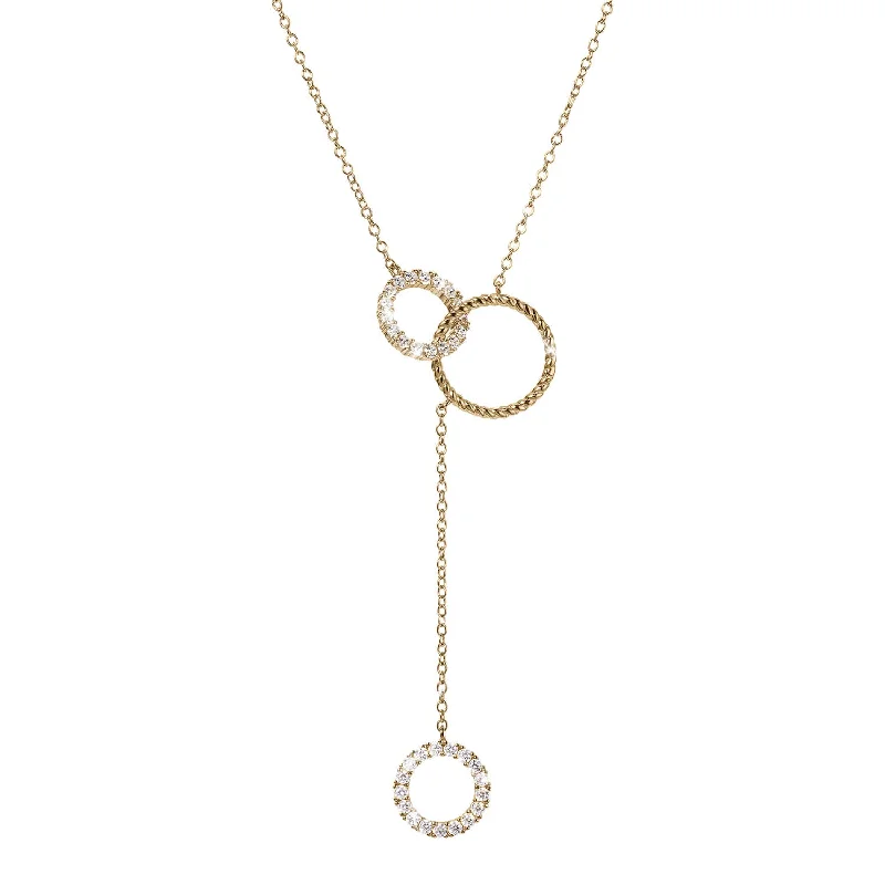 silver infinity pendant necklace-Golden Halo Necklace