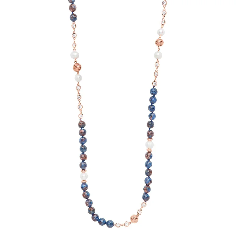 rose gold diamond necklace for women-Stella Jasper Necklace