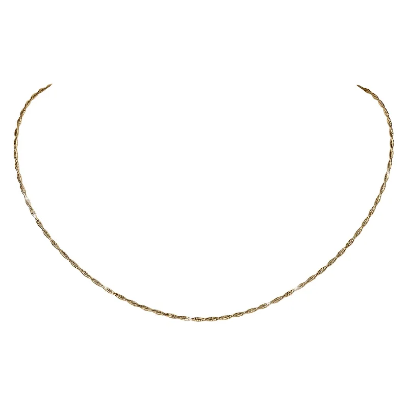 gold infinity necklace for couples-Tesoro Vero Twist Necklace