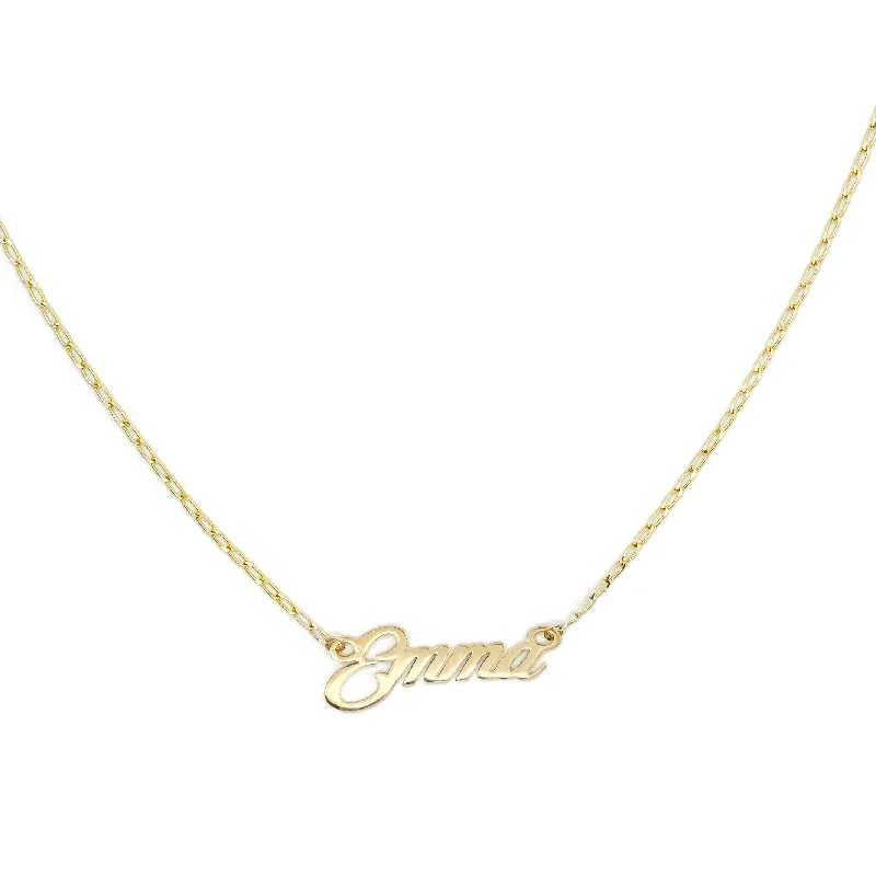 infinity symbol necklace for love-Your Name in Gold - Custom Gold Name Necklaces