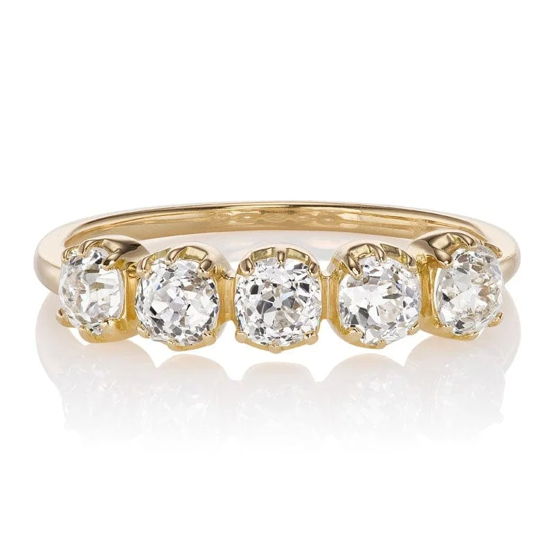 classic engagement rings for couples-Andria Band 1.12