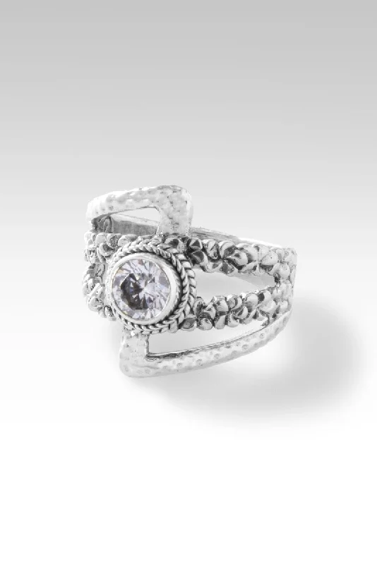 engagement rings for couples with gemstones-Blossoms of Grace Ring™ in Moissanite