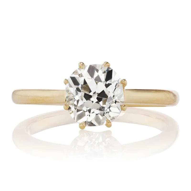 platinum engagement rings with diamonds-Claire 1.66