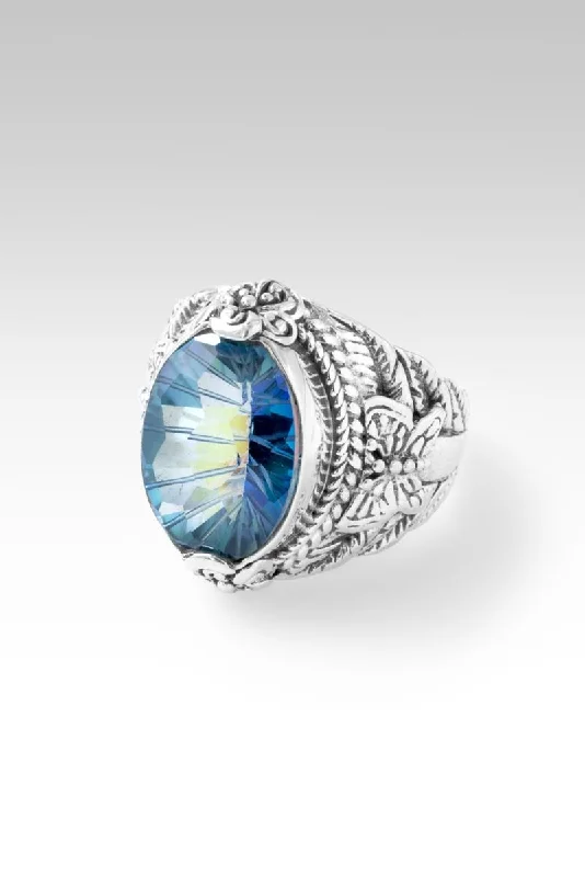 best rings for wedding proposals with diamonds-Ephemeral Ring™ in Bluelicious™ Mystic Quartz