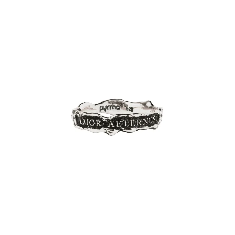 classic rings for engagement with diamonds-Eternal Love Textured Band Ring