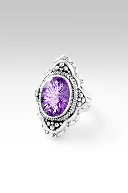 silver engagement rings with birthstones-Everything I Need Ring™ in Amethyst