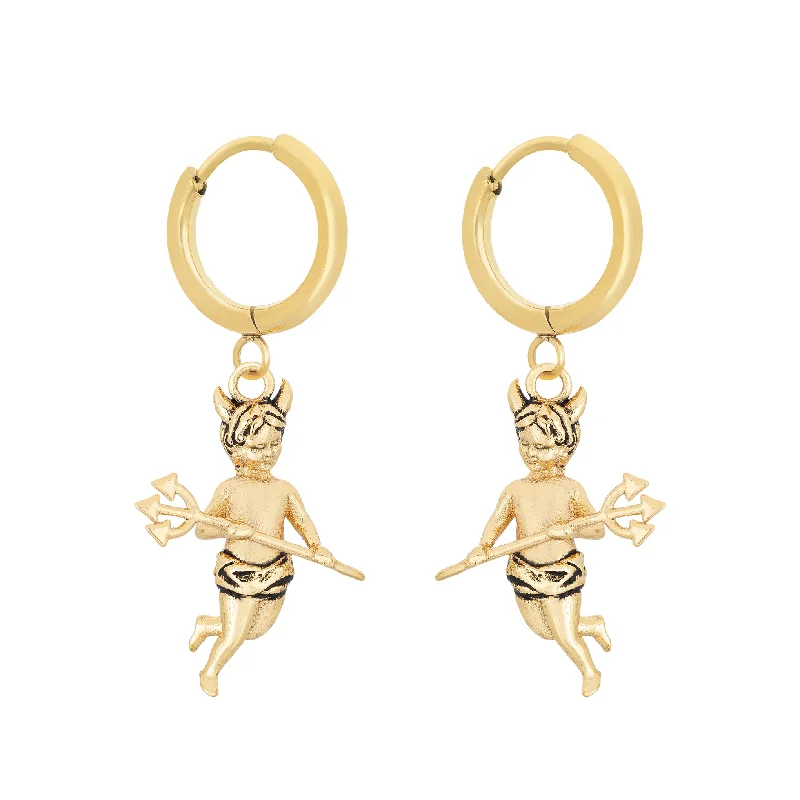 playful star-shaped earrings for a whimsical touch -Fallen Angel Earrings