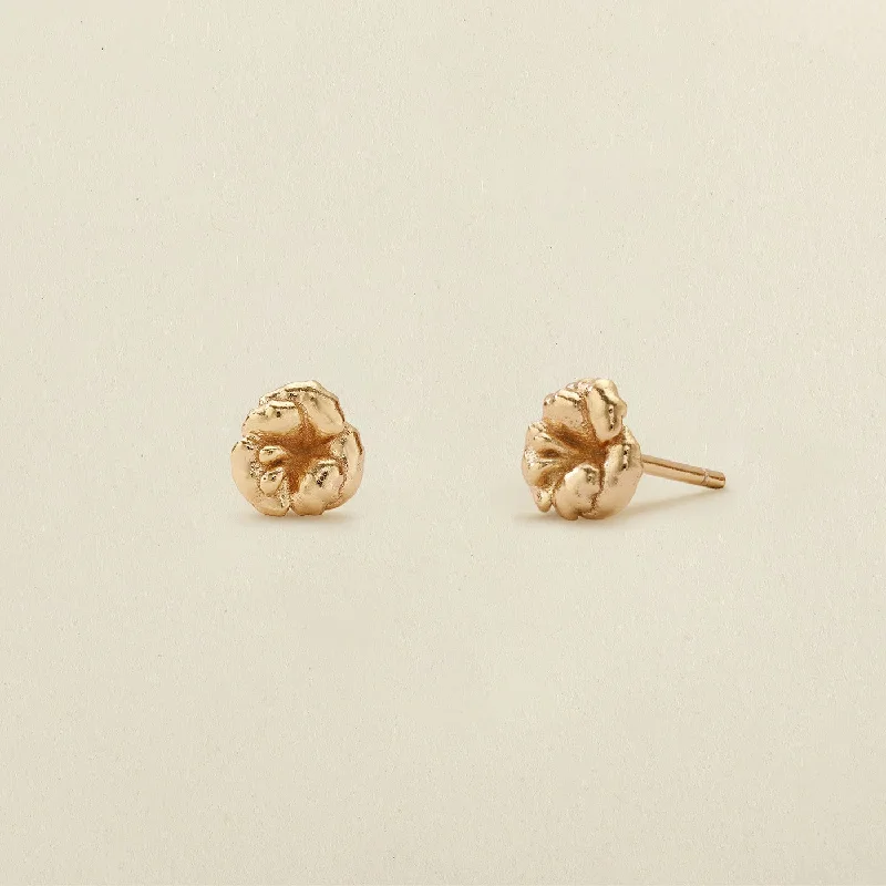 luxurious diamond earrings for a glamorous finish -February Birth Flower Stud Earrings | Final Sale