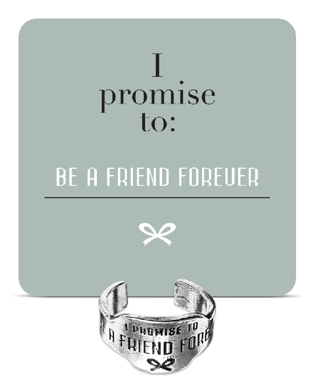 two-tone engagement rings-Be A Friend Forever Promise Ring