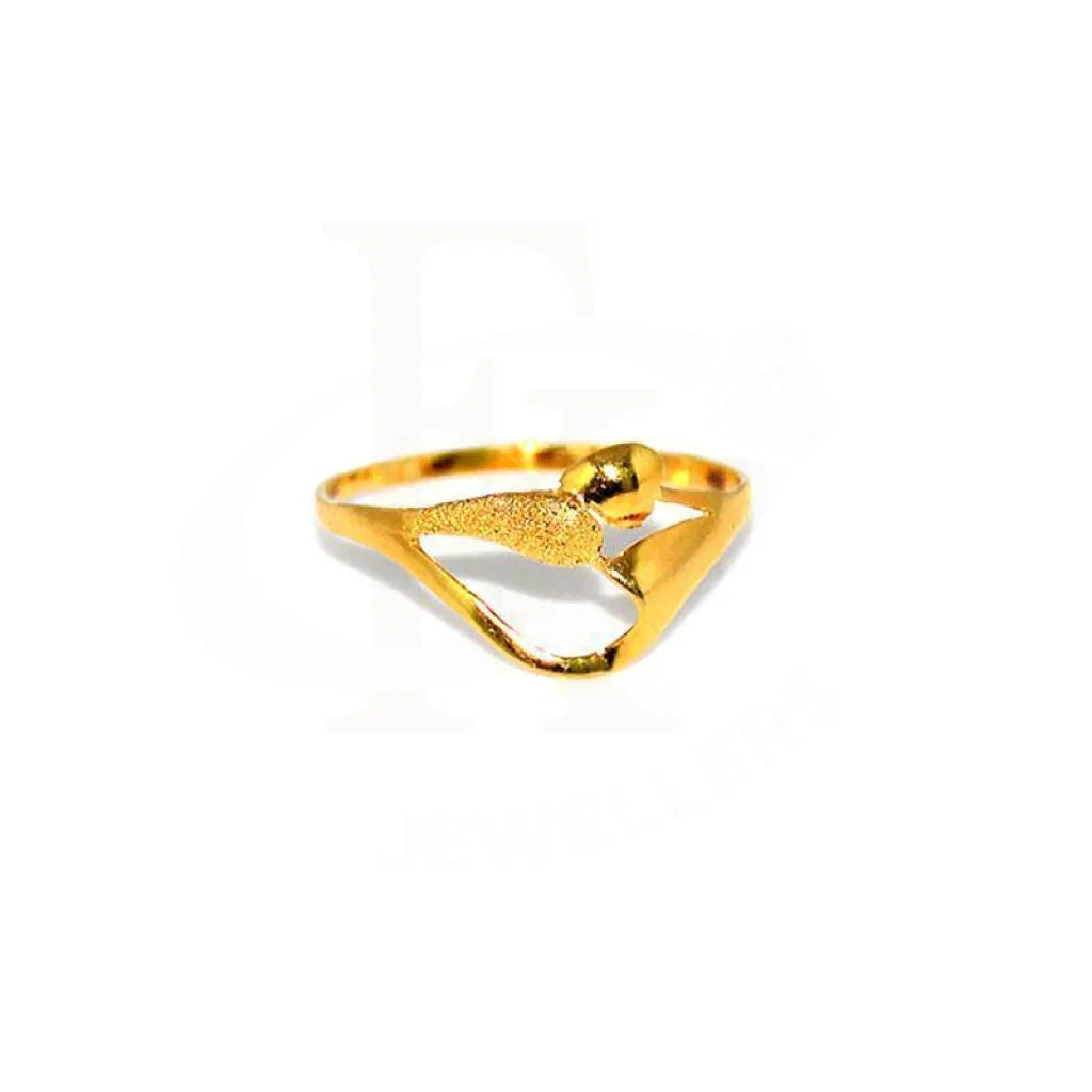 handmade rings with diamonds-Gold Ring 18KT - FKJRN1310