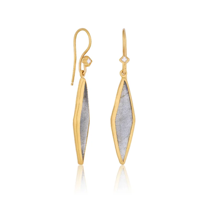 sophisticated gemstone drop earrings for evening wear -Kara Earrings