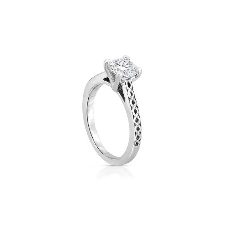 best wedding rings for women-Dunfermline Round Brilliant Diamond Engagement Ring