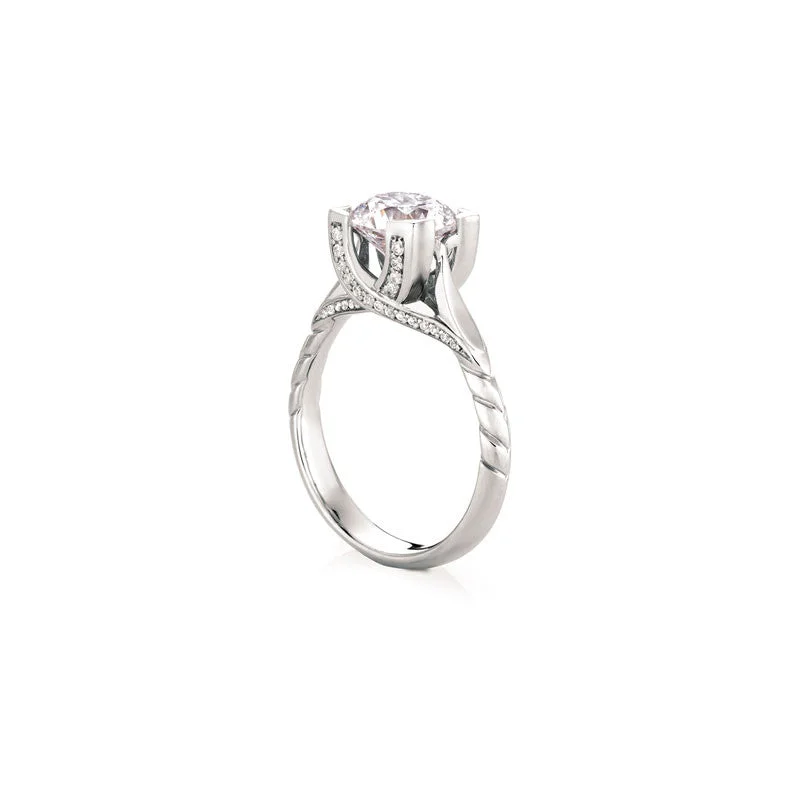 best engagement rings under 1000-Harris Round Brilliant Diamond Engagement Ring