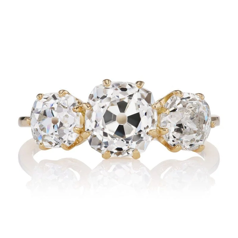 two-tone wedding rings with diamonds-Marielle 1.61