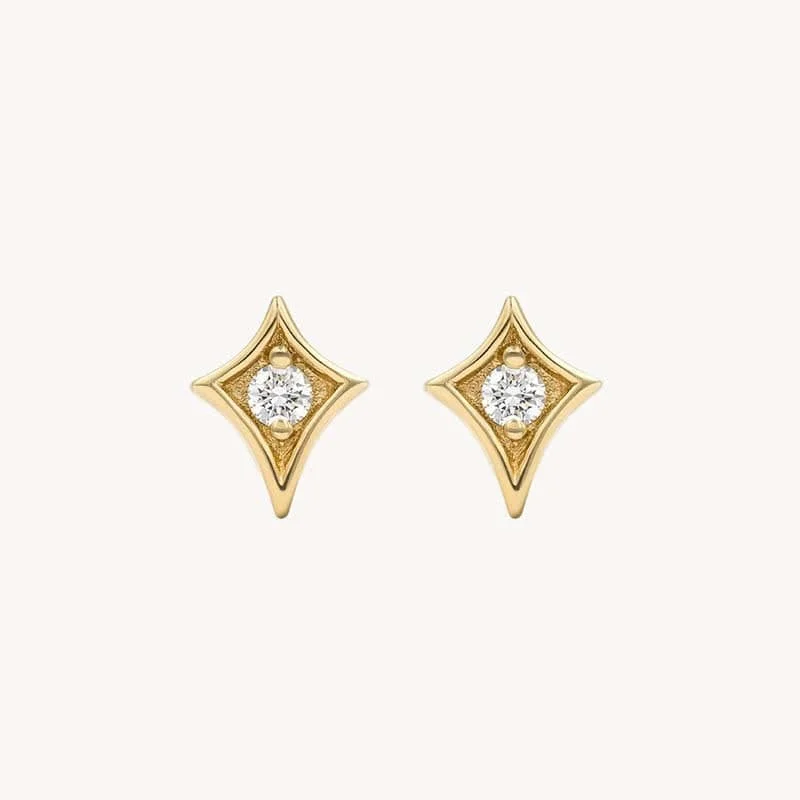 shimmering crystal hoop earrings for evening wear -North Star Diamond Studs