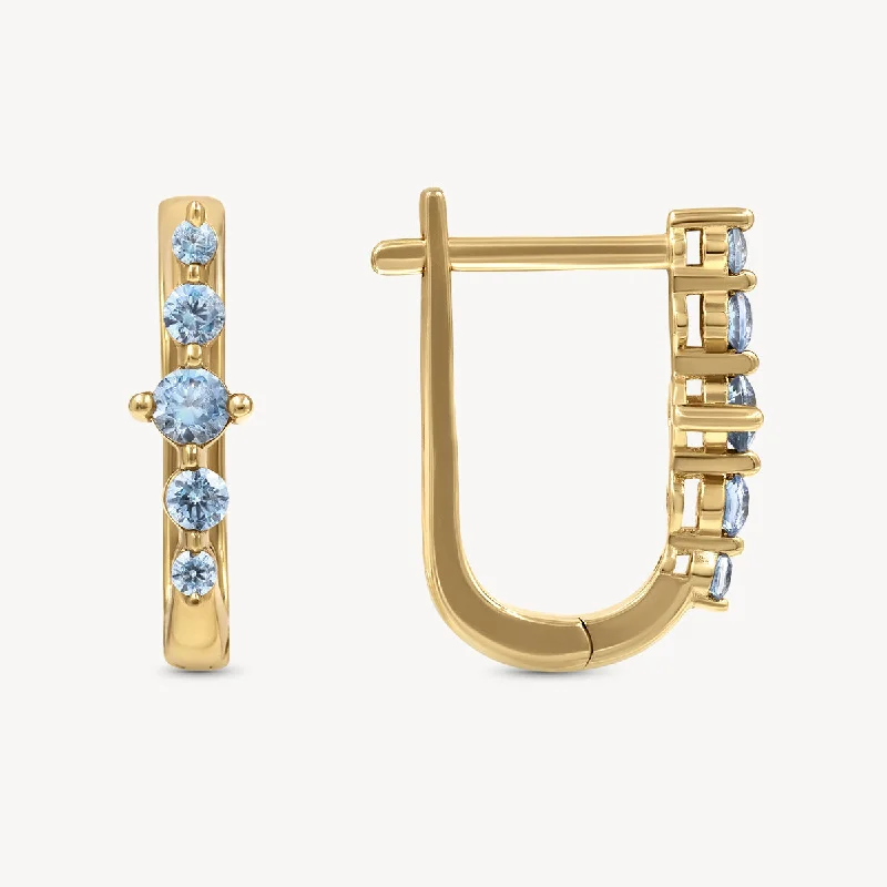 gold stud earrings for sophisticated charm -Oceana Earrings