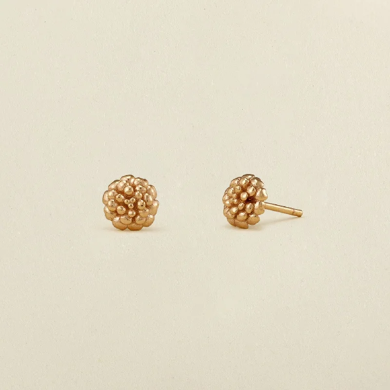 trendy rhinestone earrings for party wear -October Birth Flower Stud Earrings | Final Sale