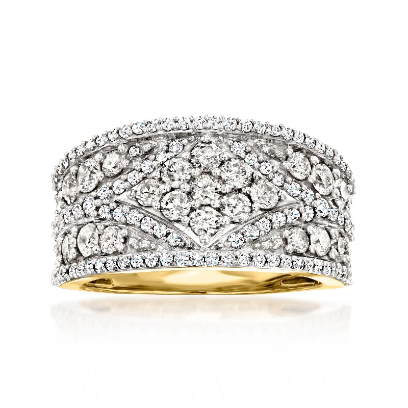 best engagement rings for brides-Ross-Simons Diamond Ring in 14kt Yellow Gold