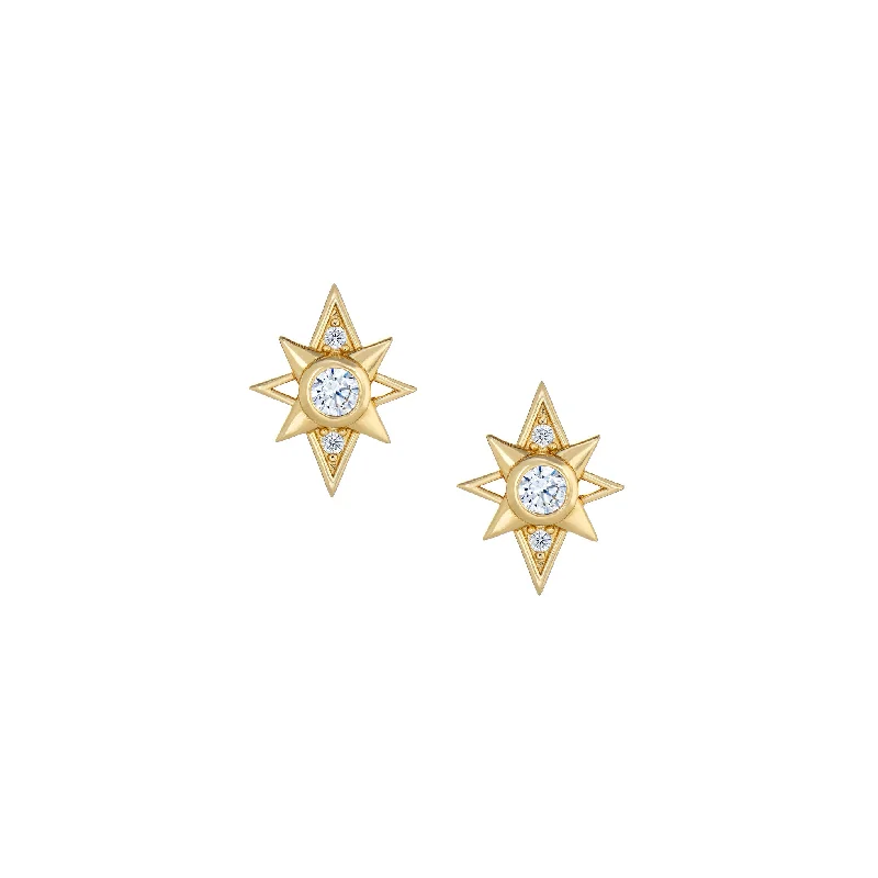 long drop earrings for dramatic flair -Stardust Studs