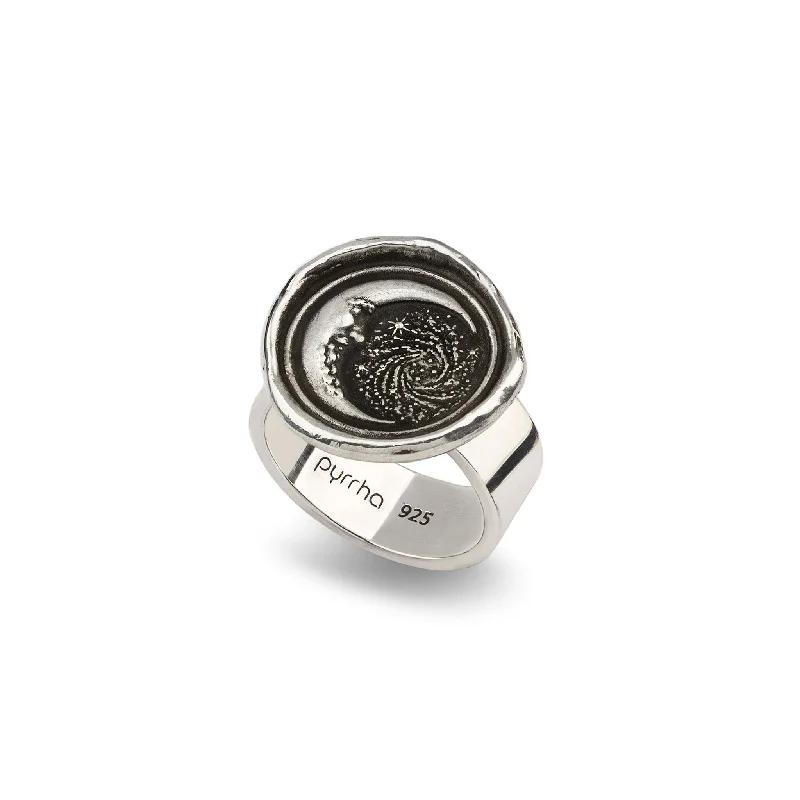 men’s wedding rings with unique designs-Trust the Universe Talisman Ring