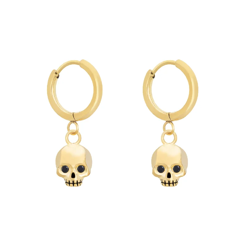 statement gold earrings for modern elegance -Undead Earrings