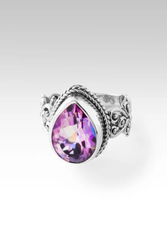 platinum wedding bands with diamonds-Wondrous Delight Ring™ in Zodiac Fun™ Mystic Quartz