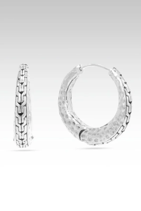 luxe gold earrings for an elevated finish -Devoted Hoops™ in Chainlink