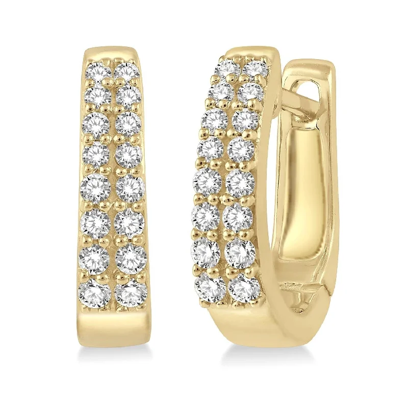 elegant teardrop earrings for refined style -Diamond Huggies