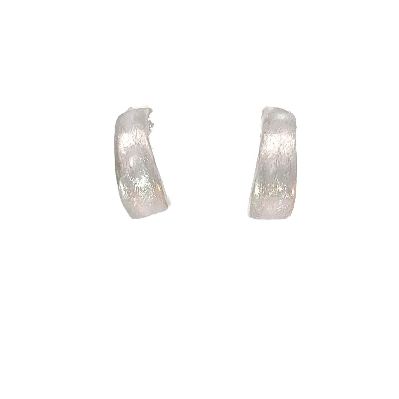 handcrafted earrings for unique designs -Jorge Revilla Silver Hoops