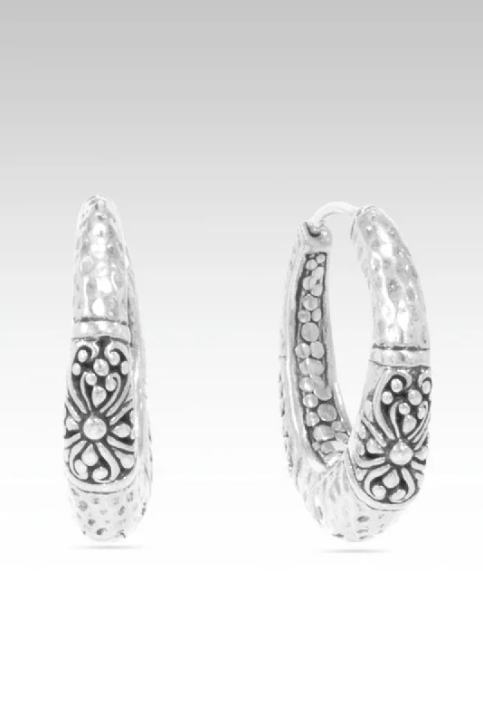 modern silver earrings for sleek and stylish looks -Kindred Spirit Hoops™ in Janyl Adair