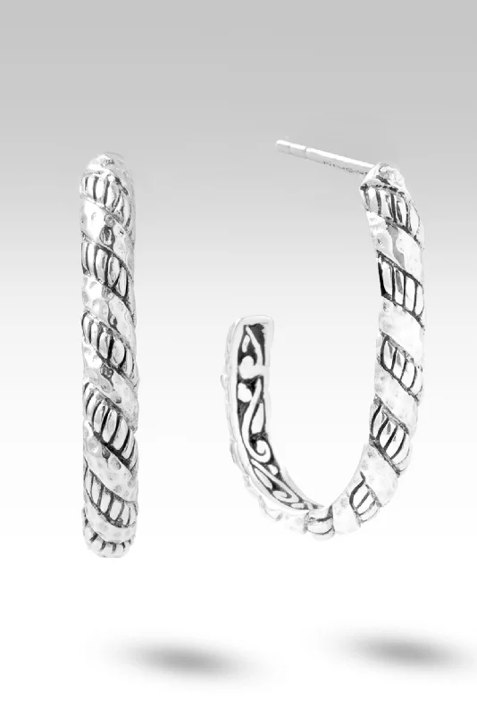 oversized hoop earrings for trendy looks -Lead Me Hoops™ in Chainlink