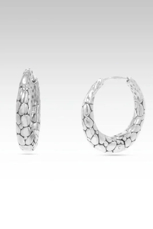 oversized resin earrings for statement fashion -Live Boldy Hoops™ in Watermark