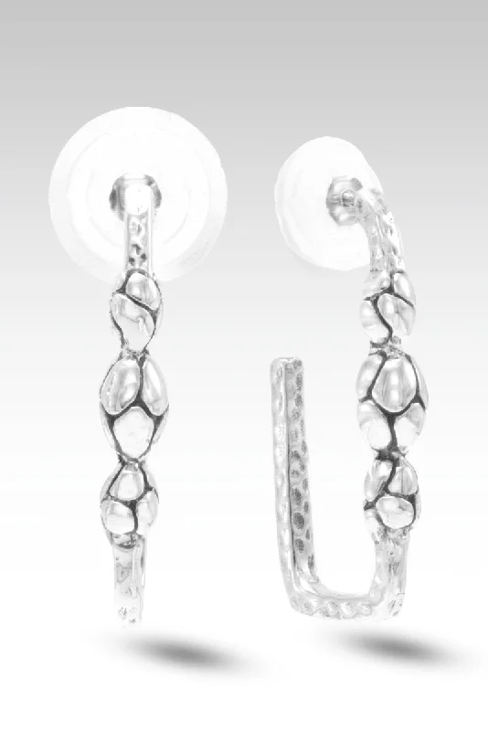 elegant gold earrings for evening wear -Make Waves Hoops™ in Watermark