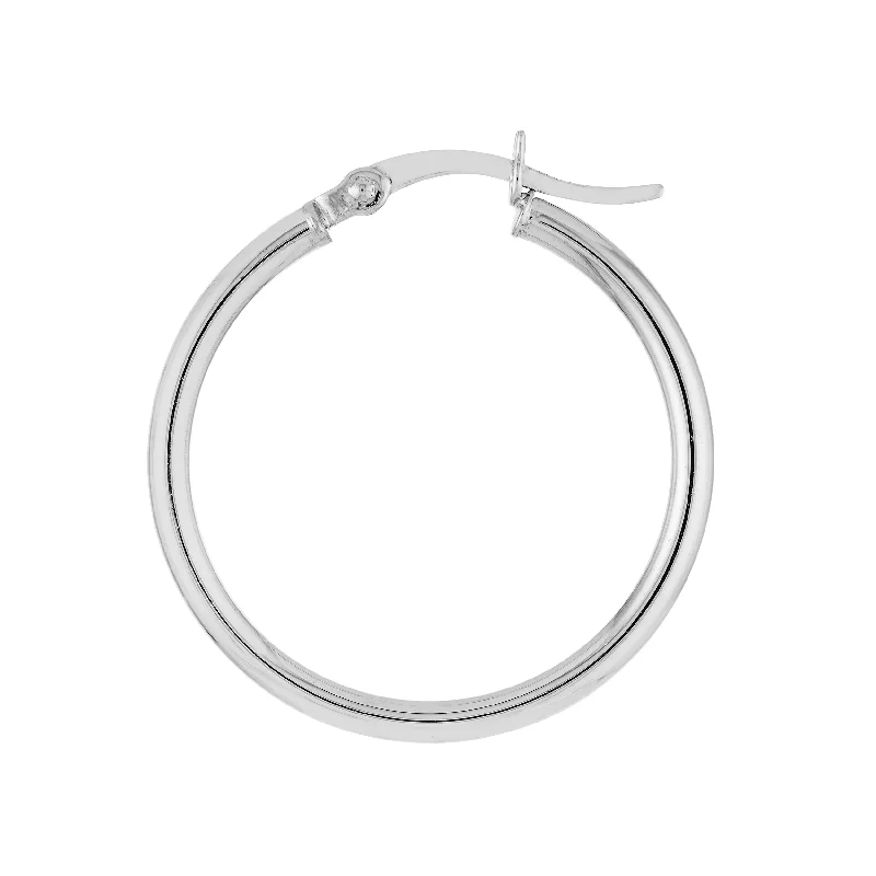 stylish beaded earrings for fun accessories -Silver Hoops