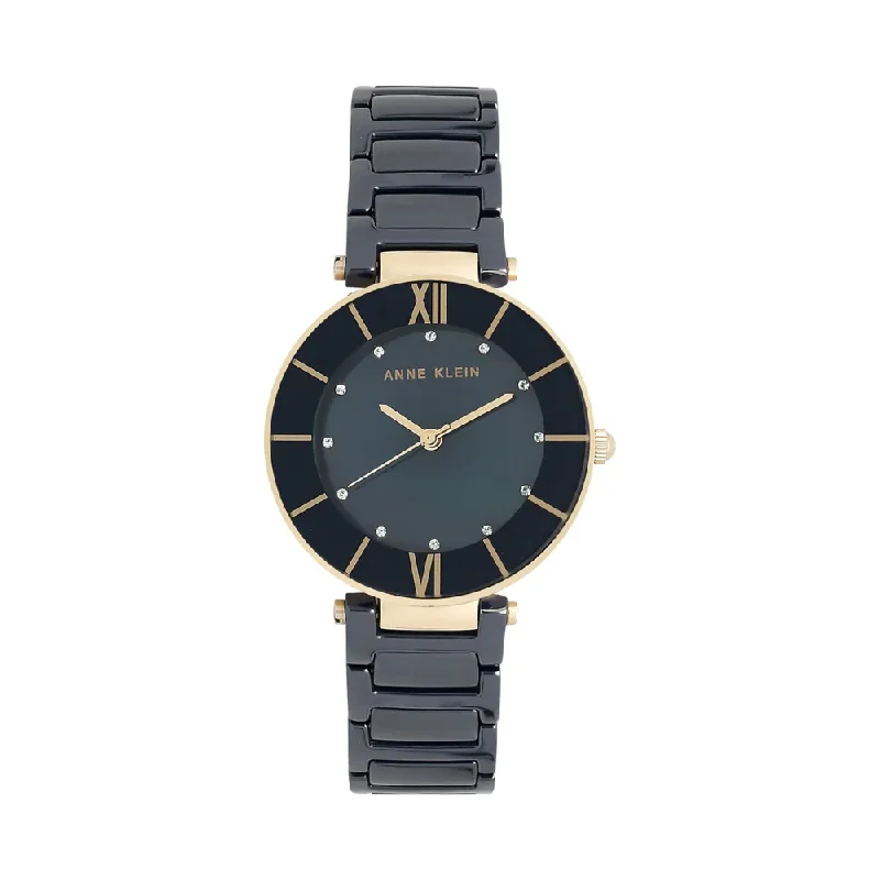 quartz watches with modern look for women -Anne Klein NCAK3266NVRG Analog Watch For Women