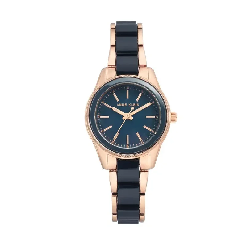 classic leather watches for women with minimalist design -Anne Klein AK3212NVRG Analog Watch For Women