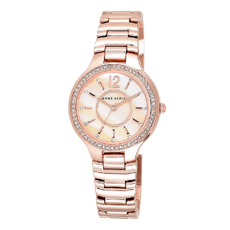 stylish watches with custom engraving for gifts -Anne Klein NBAK1854RMRG Analog Watch For Women