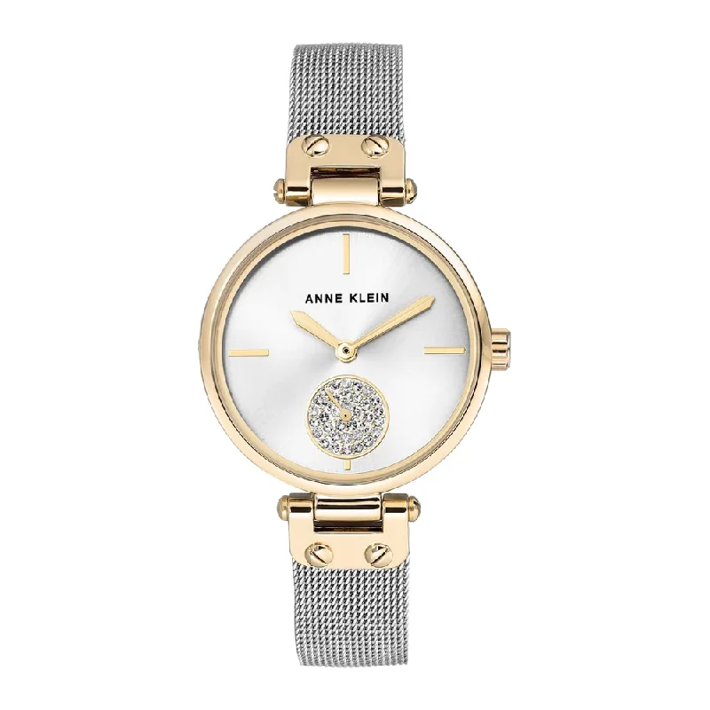 high-tech smartwatches for fitness enthusiasts -Anne Klein NCAK3001SVTT Analog Watch For Women