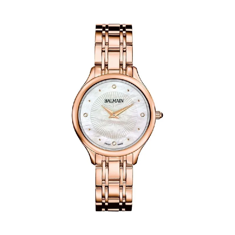 classic leather watches for women with minimalist design -Balmain B4379.33.86 Women Watch