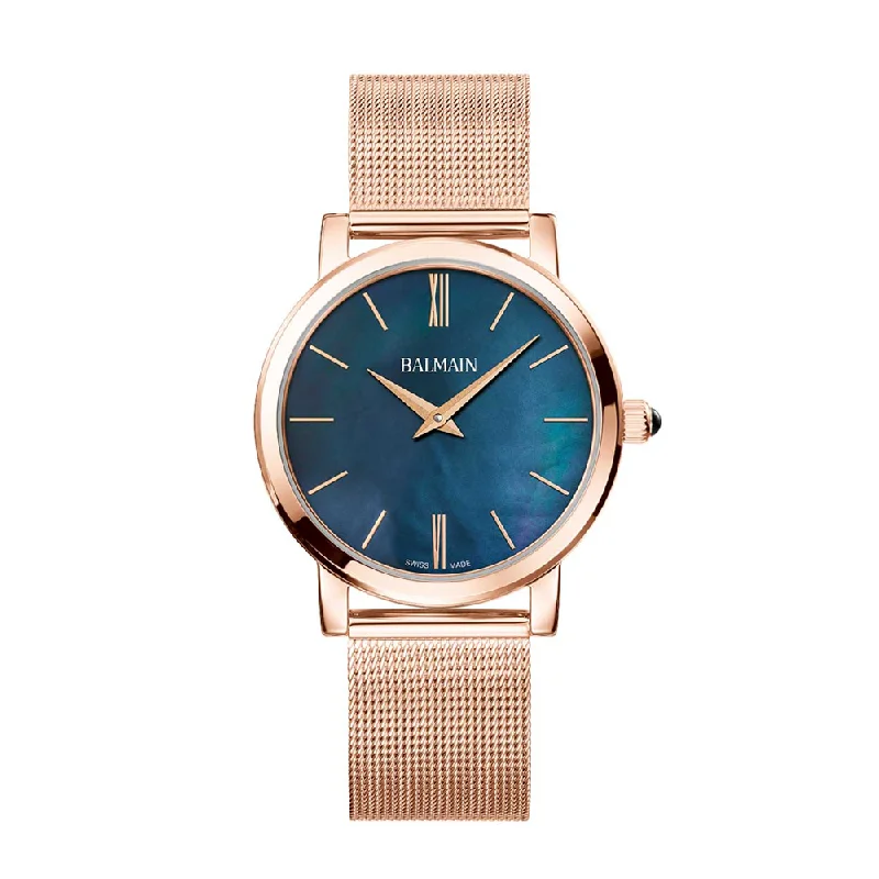 stylish watches with leather straps for women -BALMAIN B76993362 Elegance Chic M Watch For Women