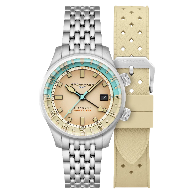 watches with leather straps for everyday wear -Beige Linen