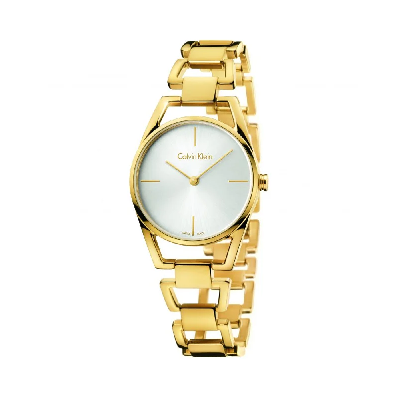 watches with interchangeable straps for fashion versatility -Calvin Klein Dainty K7L23546 For Women