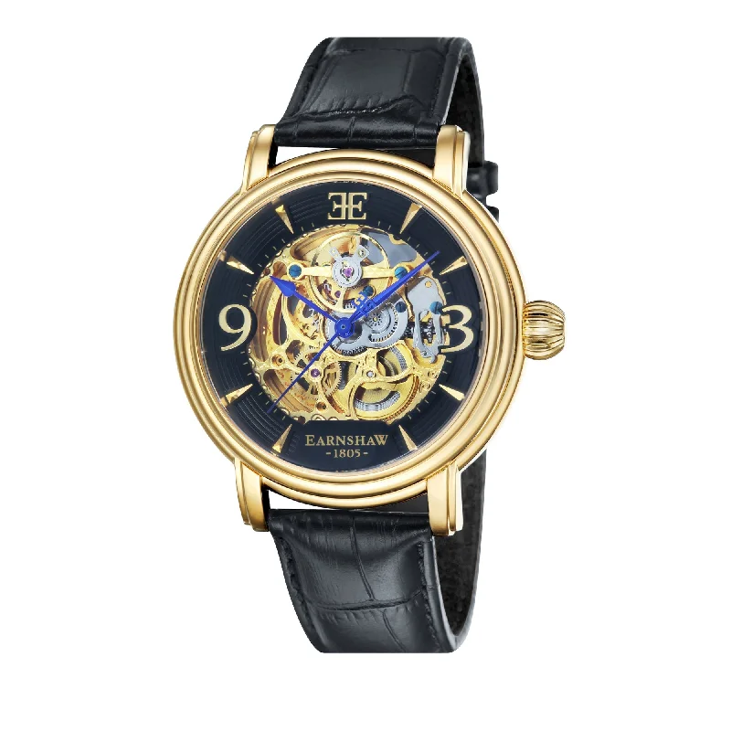 watches for women with easy-to-read displays -Earnshaw ES-8011-03 Longcase Automatic Skeleton