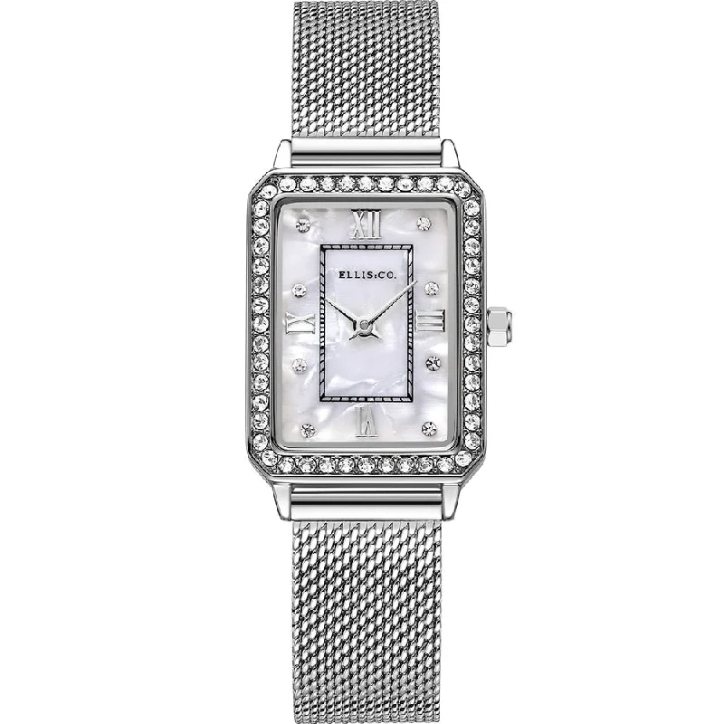 watches with interchangeable straps for women’s fashion -Ellis & Co Women's Watch