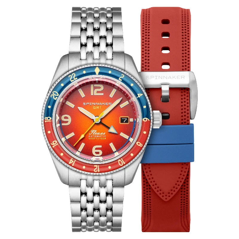 waterproof watches with long battery life for men -Burnt Orange