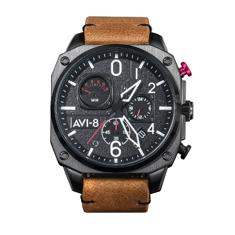 titanium watches for men with modern appeal -CHARCOAL EMBER BROWN